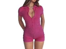 MONOS Curtos de Verão para Mulher, com Gola V, Moda Y2K | MARCA