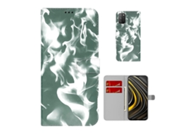 Capa De Couro Com Estampa De Névoa Em Nuvens, Formato Flip Horizontal, Com Suporte, Compartimento Para Cartões E Carteira, Para Xiaomi Poco M3 / Redmi