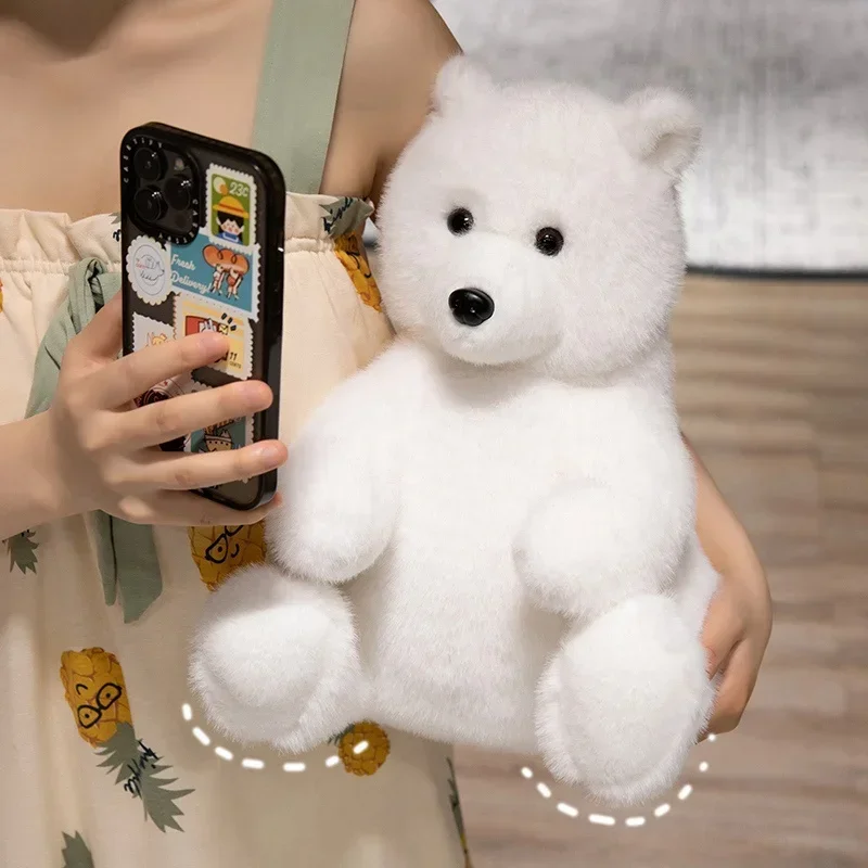 Lindo Urso de Pelúcia, o Presente de Aniversário Perfeito. MDUG (urso Polar de 35 Cm)