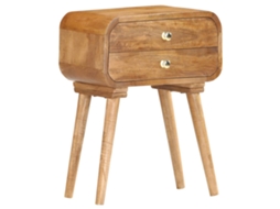 Bedside Cabinet, Bedside Cabinets Vidaxl Marrom Madeira (n/a)