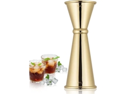Medidor de coquetel duplo, 30ml/60ml, inox, utensílio de bar profissional NOVA LINE