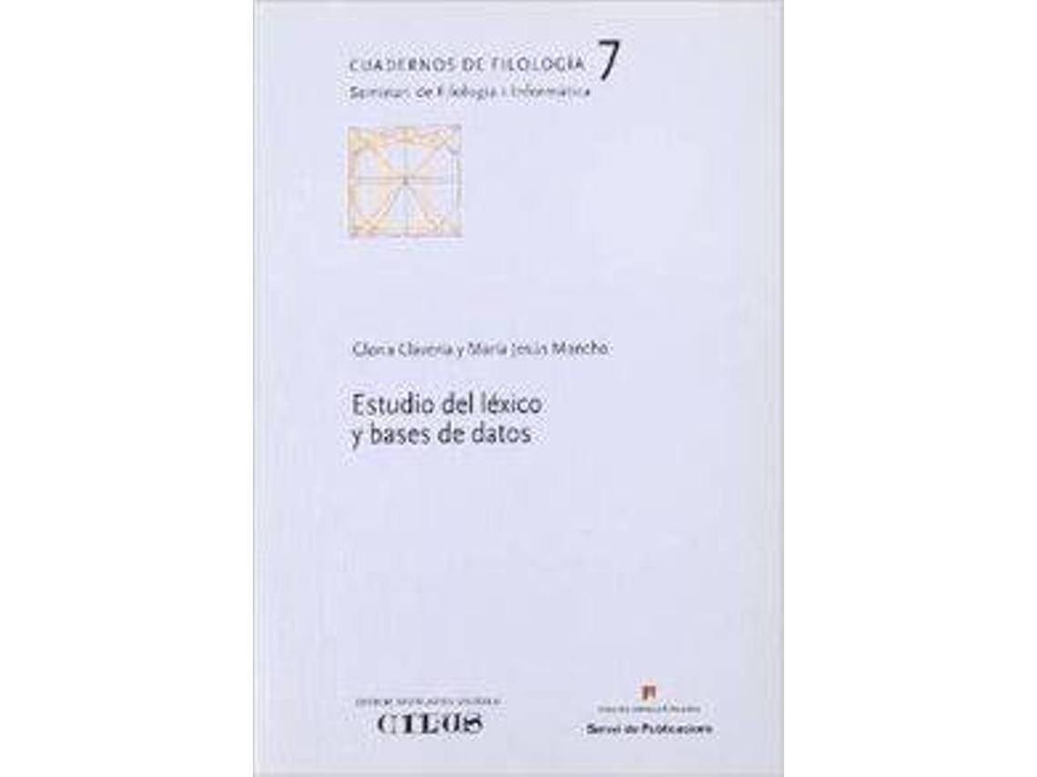 Livro Estudio Del Léxico Y Bases De Datos de Gloria Clavería (Espanhol)