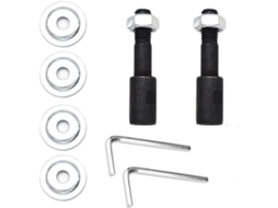 Kit Extensor De Eixo 8 Mm Para 10 Com Eixos Empurrar Esquerdo E Direito Inserção Bancada. Inclui Chave, Porcas Arruelas