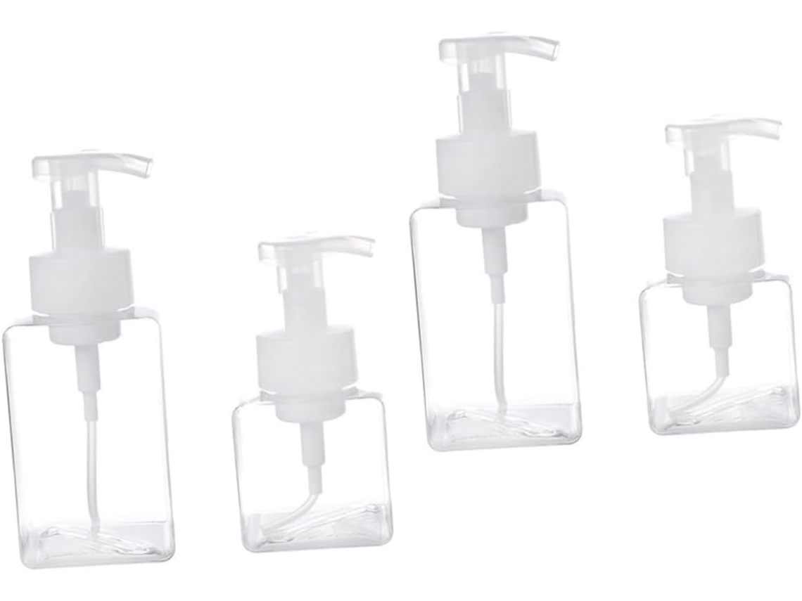 De 4 Frascos Espumantes Para Cosméticos, Recipientes Vazios Para Viagem