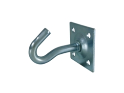 Gancho Com Base Quadrada - Zinc. 45x45mm