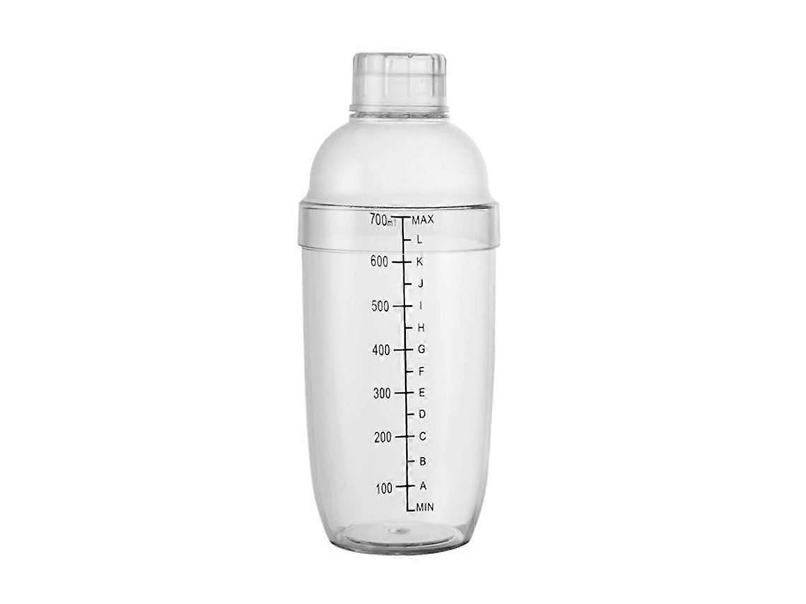 Conjunto de 3 Copos Misturadores em Resina Transparente para Misturar Bebidas com Escala TAISHENGDA