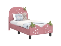 Estrutura de Cama para Criança com Cabeceira Rosa 70x140 cm MAISON EXCLUSIVE