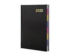 Planejador semanal e diário 2025, planejador mensal, planejador de trabalho de escritório, agenda, materiais escolares, materiais de escritório A5 preto Slowmoose