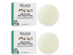 2 Unidades De Sabonete De Máscara De Proteína De Seda Eelhoe