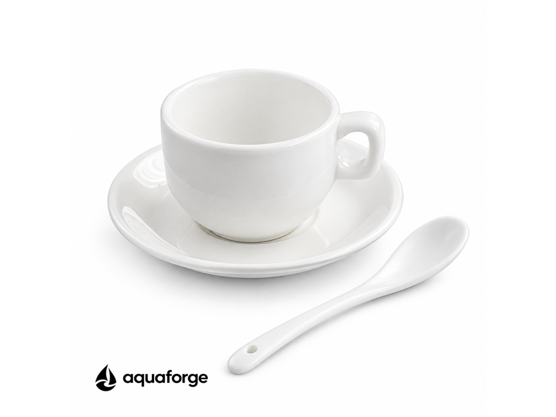 Conjunto De Café Aquaforge Com 0,1 L E Cerâmica