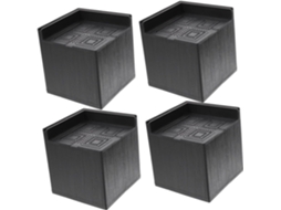 Conjunto de 4 Elevadores Ajustáveis Childweet, Altura Ajustável de 5 a 7,5 cm, ABS e Aço, para Cama
