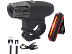 Conjunto De Luzes Led Para Bicicleta, Dianteira E Traseira,
