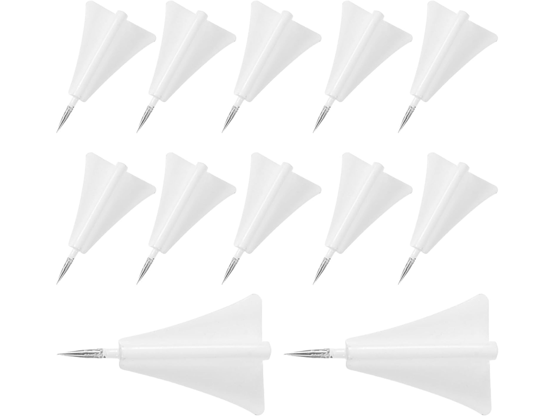 Tachinhas de Metal em Formato Avião Branco de Kichouse para Cortiça Quadros, Acessório Ornamental e Funcional para Fixar