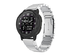 Lurelia Pulseira De Relógio Garmin Instinct Crossover 22 Mm, Cor Prata