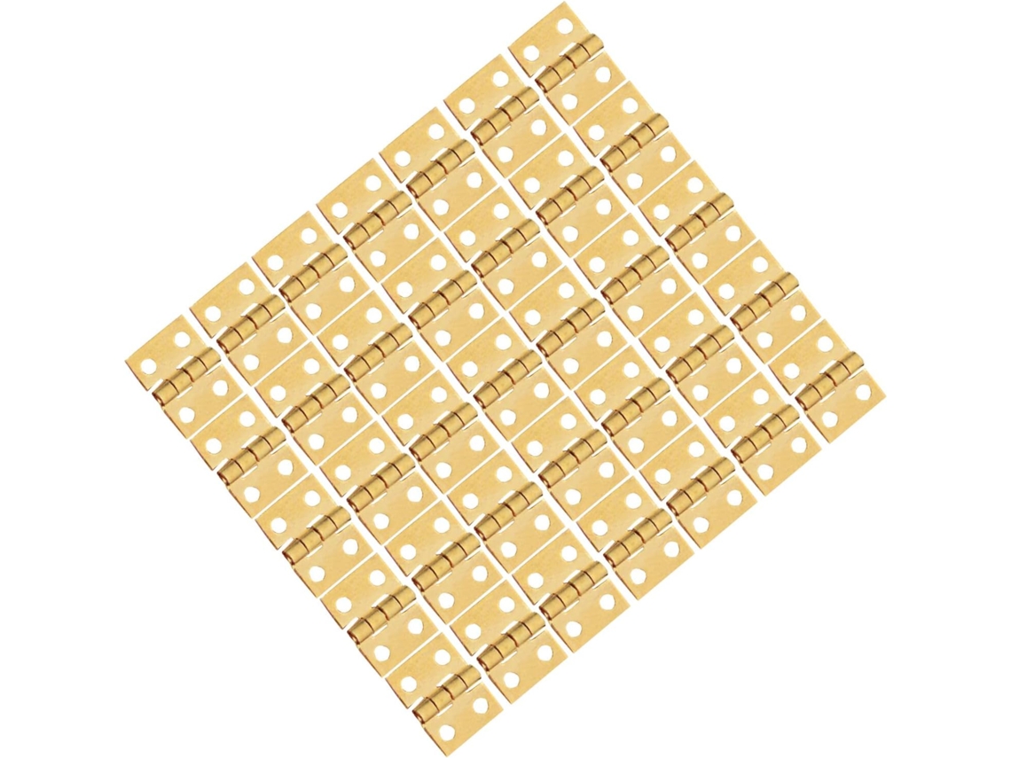 Mini Dobradiças Artesanais 30-unidades Minúsculas De Cobre Para Caixas Joias Madeira E Soluções Armazenamento Compactas