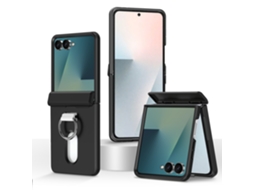 Capa Para Samsung Galaxy Z Flip8, Capa Protetora Tipo Carteira Com Anel Gertiz (preto)