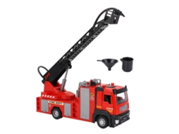 Mali brinquedo Caminhão de Bombeiros com Escada Luz Som e Pulverização de Água para Crianças