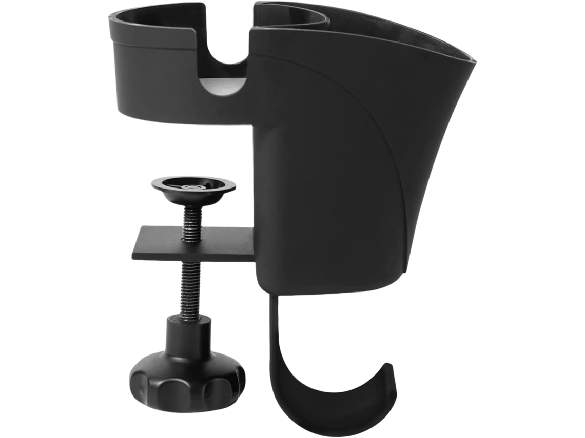 Suporte para Capacete Sem Furos com Porta copos e Bandeja para Canetas SFUSHOS