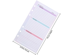 Planner Semanal 54 Folhas A6 54 Papel Espiral