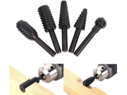 Conjunto de 5 Limas Rotativas para Rebarbas e Entalhes X001
