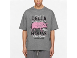 Rockinstone Animal House Movie Pig Roast Heather Graphite Adult T-shirt Size:xxxl
