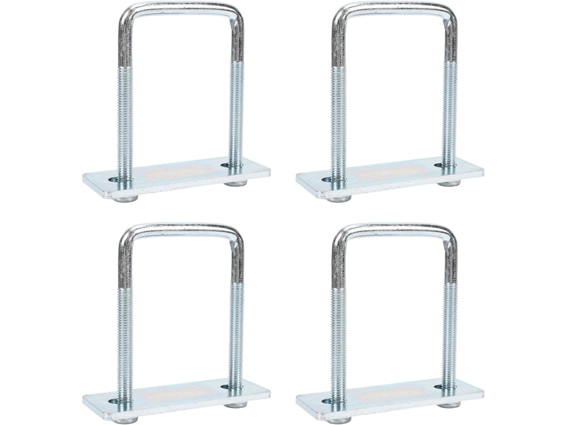 Kit De 4 Parafusos Quadrados Em Forma De U Para Caminhões Pesados E Reboque, 5 X 3, 23 Polegadas