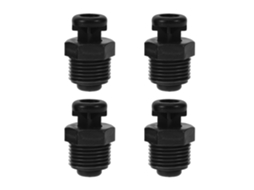 Válvula De Purga De Ar Automática Dn15 1/2'' Pp Preta, 4 Peças