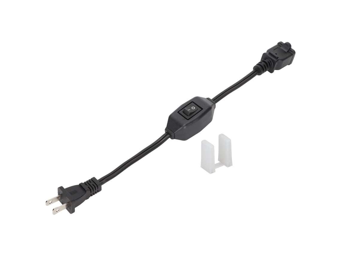 Extensão De Energia Com Interruptor On Off E Plug 2 Prong