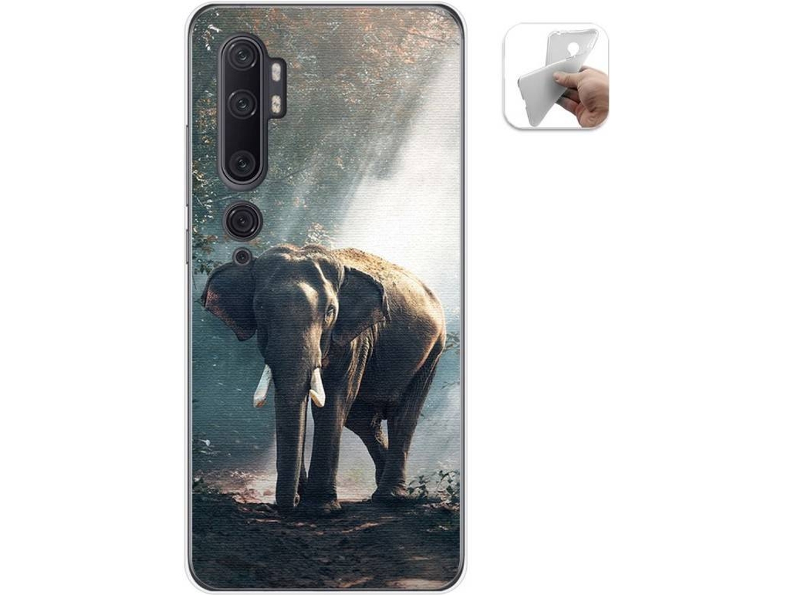Capa Xiaomi Mi Note 10 TUMUNDOSMARTPHONE Elefante Multicor