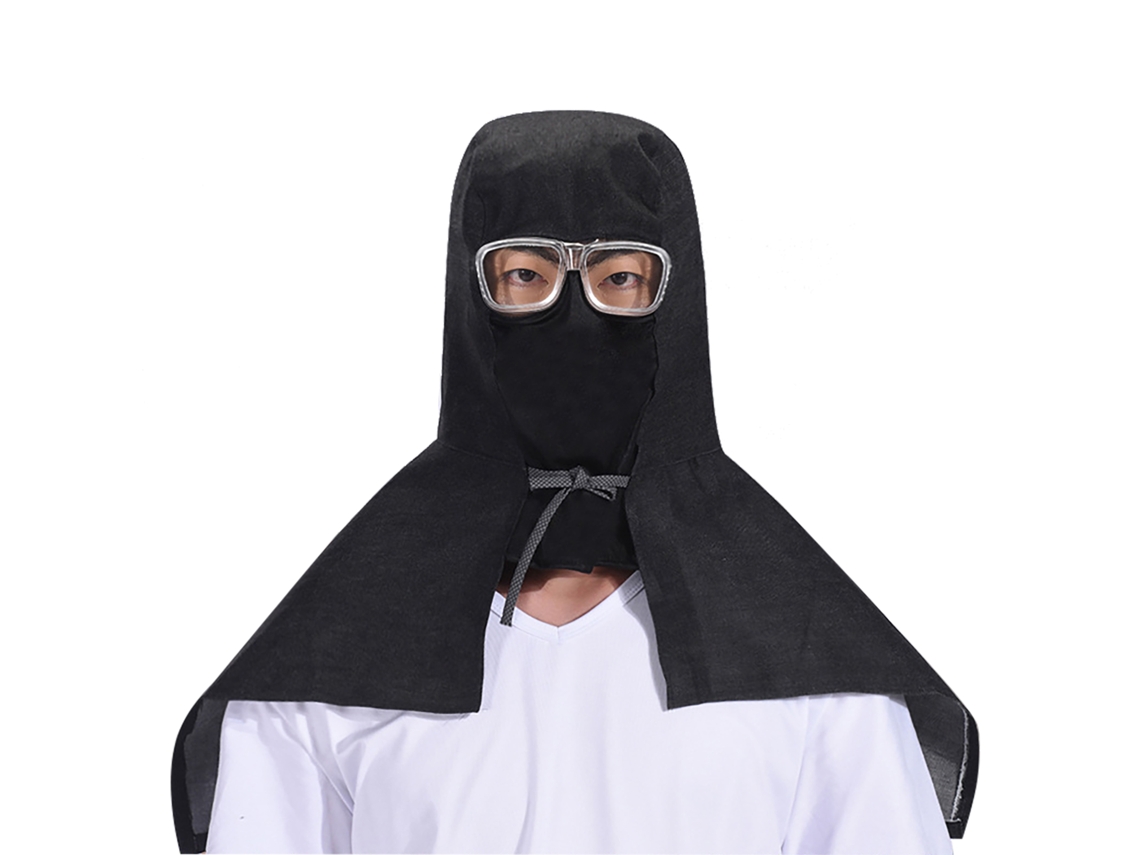 Chapéu De Tira Com Óculos Protetor Anti-poeira Anti-vento Respirável Confortável De Tecido Totalmente Fechado Para Exterior