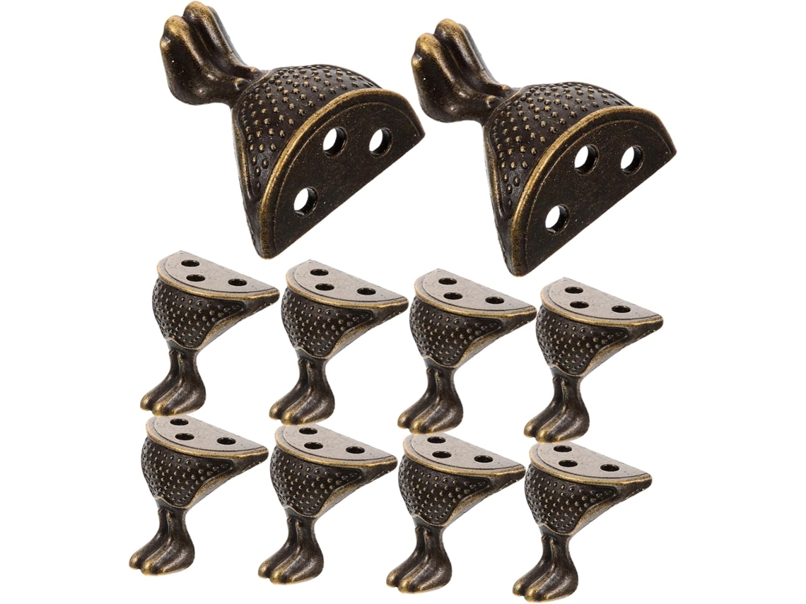 Pés Para Móveis Sewacc, Fácil Instalação, 10 Peças, Design De Canto, Liga De Zinco Para Suporte Estável