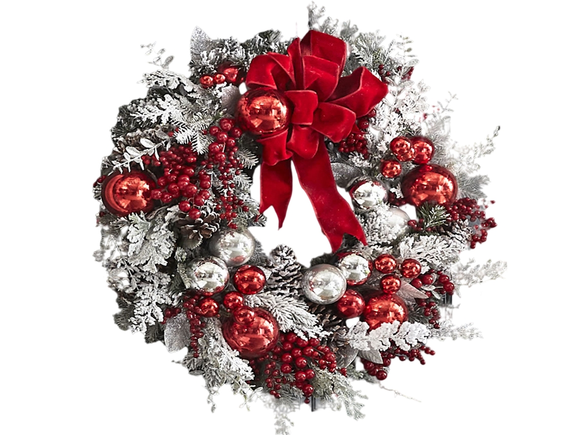 Coroa de Natal 40cm com Ornamentos LAXISCREED