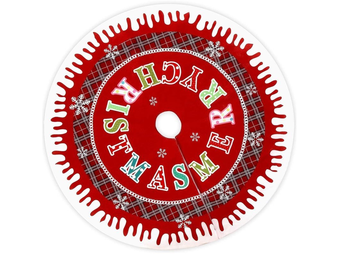 Saia de árvore de Natal 122cm, plaid, decorativa NOVA LINE
