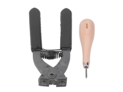 Alicate Silencioso para Couro 4mm com 2 Dentes, Furador Losango Antiderrapante, Ferramenta Silenciosa para Costura e Perfuração em Couro AQUAFORGE