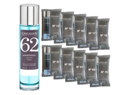 Perfume Masculino Caravan Nº62 De 150 Ml. Conjunto De 10 Frascos De Fragrâncias