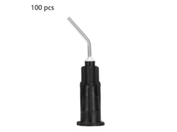 100 Agulhas De Irrigação Dentárias Descartáveis Pré-dobradas (20g 0.88mm)