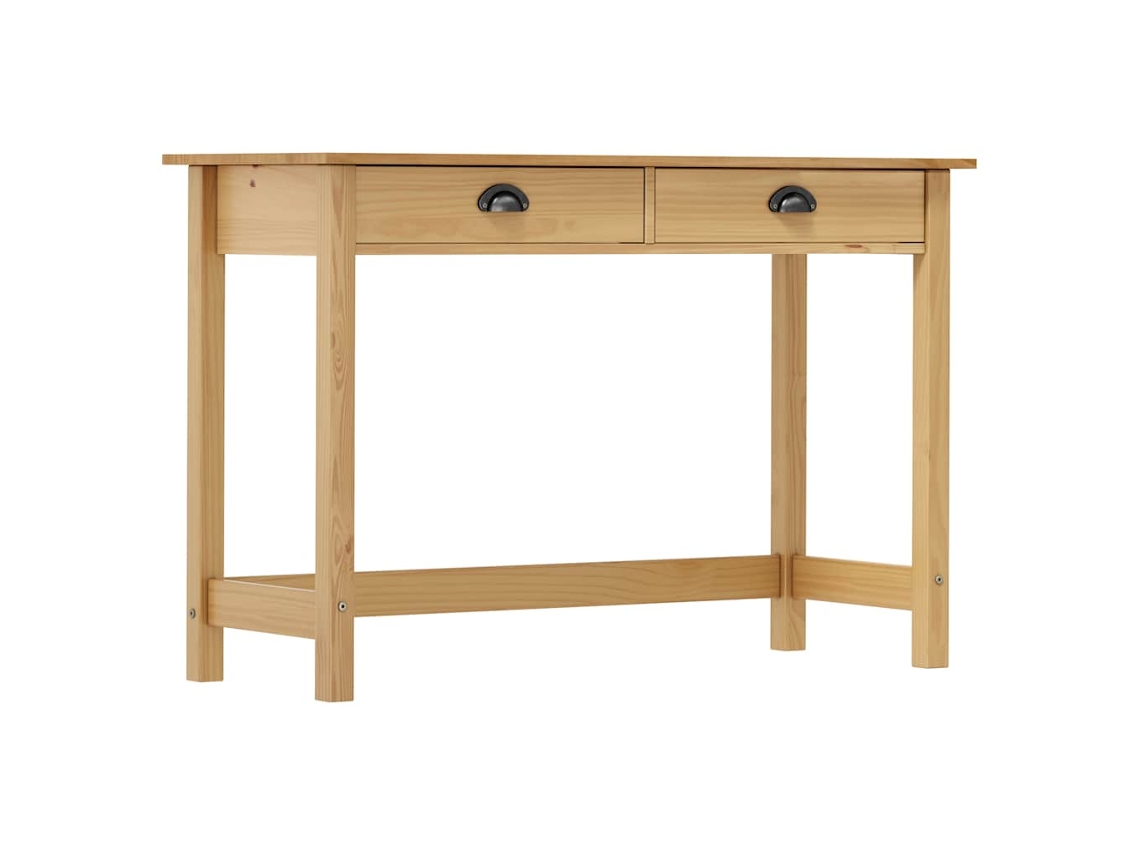 Vidaxl Mesa Consola Hill C/ 2 Gavetas 110x45x74 Cm Pinho Maciço