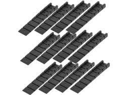 Shineofi Conjunto De 40 Calços Niveladores Plástico Abs Preto Para Móveis, Armários E Galpões Instalação Diy