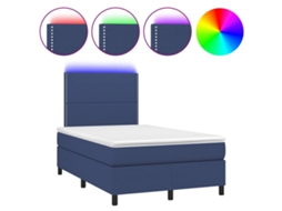 Box Spring Bed, Box Spring Beds Vidaxl Azul Tecido (120 X 200 Cm)