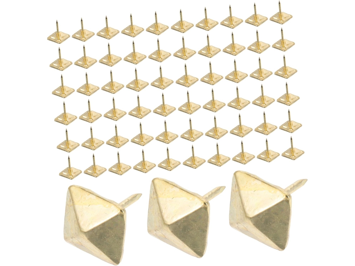 Conjunto De 100 Tachinhas Quadradas Alongadas Para Estofamento Sofás