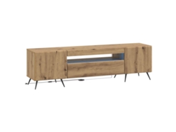 Vidaxl Gabinete De Tv Led Carvalho Arttisan Derivados De Madeira