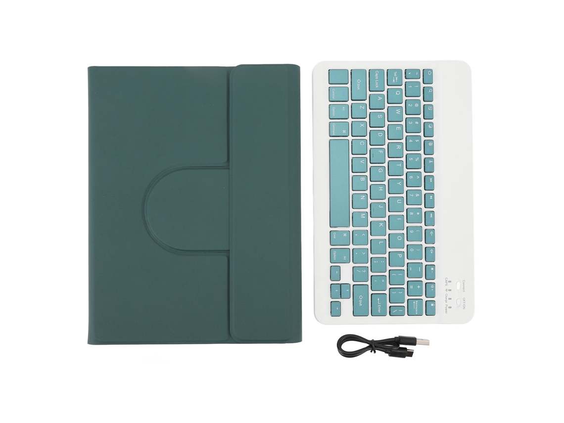 2026zentro-capa De Tablet Em Couro Pu Com Teclado Bluetooth Magnético, Apoio Para Caneta, Para Ios 10.2 Polegadas 7ª 8ª 9ª Gênero Verde