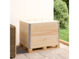 Vidaxl Colares Para Paletes 3 Pcs 60x80 Cm Madeira De Pinho Maciço