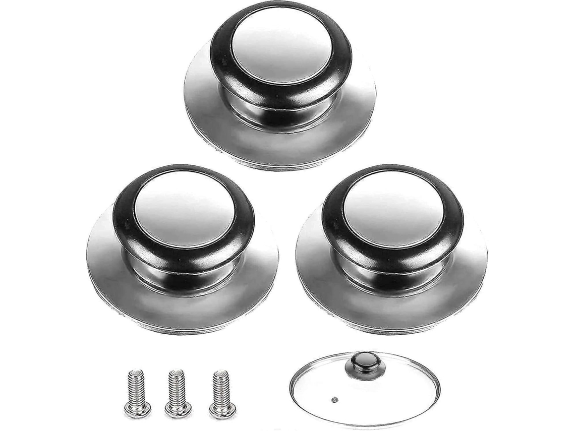Bq Conjunto de 3 Peças Puxadores para Tampa Panela. Reposição Tampas Panelas. Usados​​ em Utensílios Cozinha BRILVIBERA