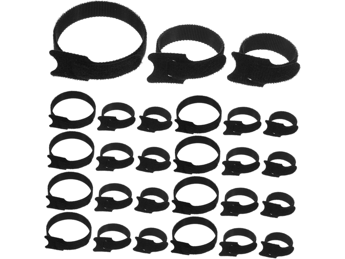 Lote com 150 Abraçadeiras de Velcro Reutilizáveis. SFUSHOS