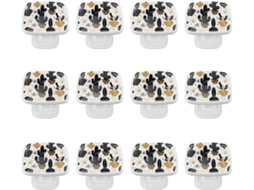 Puxadores Quadrados Para Gavetas De Cômoda, Puxadores Para Armários De Cozinha, 12 Peças, Cacto Abstrato Marrom E Preto