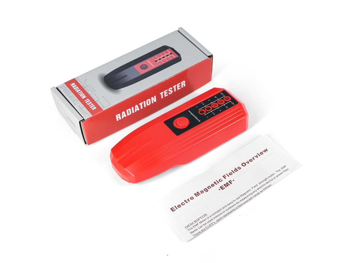 Medidor EMF portátil, detector multifuncional de radiação eletromagnética.