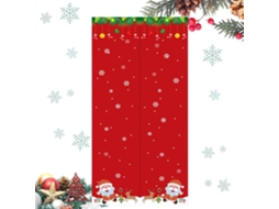 Cortinas Magnéticas Com Estampa De Floco De Neve, 94 X 203 Cm, Espessas, Para Portas, Com Isolamento Térmico.