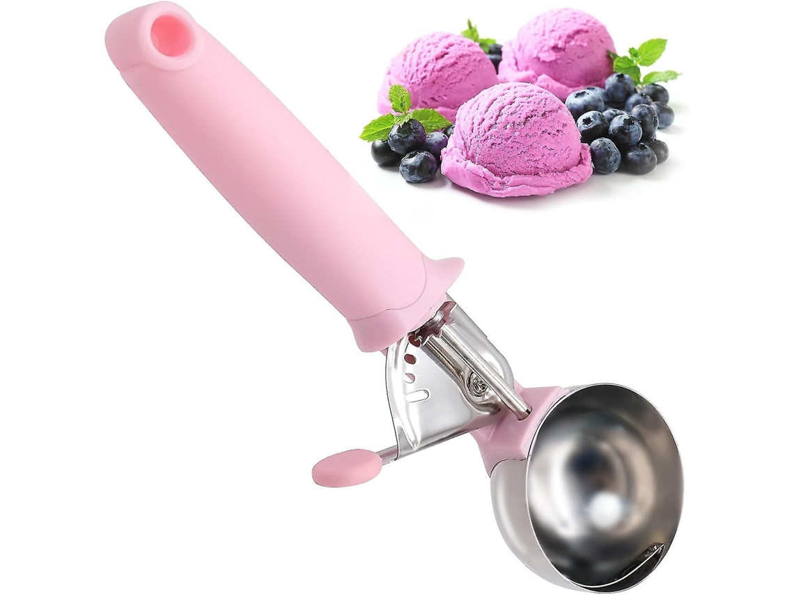 Cuchara de Sorvete de Aço Inoxidável Grande 5,7 Cm para Bolas de Sorvete, Batata Machacada, Almôndegas e Biscoitos com Cabo Confortável