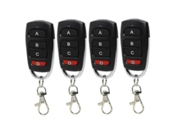 Pacote de 4 Controles Remotos Universais para Porta de Garagem, 433 Mhz, Interruptor Remoto Clone para Portões e Garagens TAISHENGDA